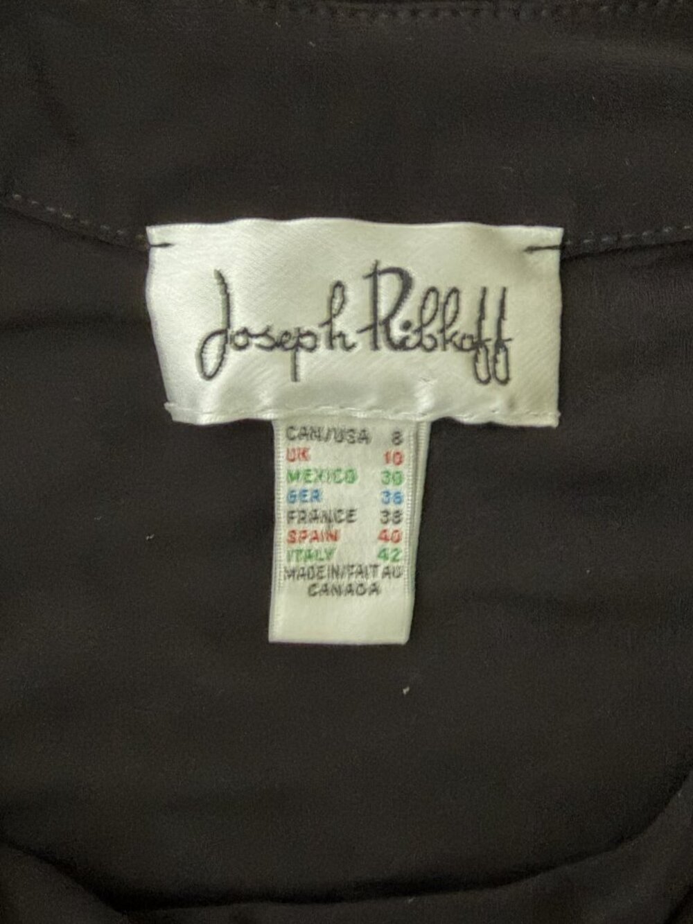 Joseph Ribkoff Black Cowl Neck Sleeveless Blouse - Picture 7 of 7